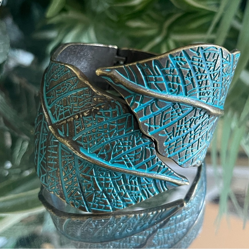 Bracelet - Wrap Turquoise Leaf